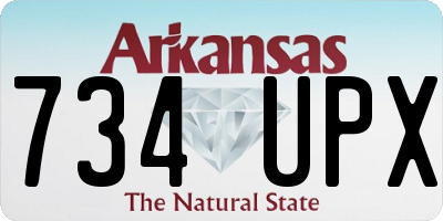 AR license plate 734UPX