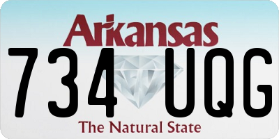 AR license plate 734UQG