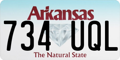 AR license plate 734UQL