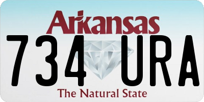 AR license plate 734URA