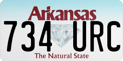 AR license plate 734URC