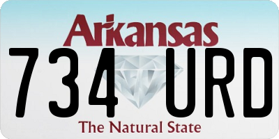 AR license plate 734URD