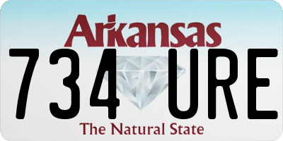 AR license plate 734URE