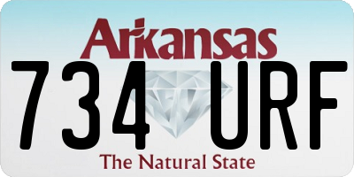 AR license plate 734URF