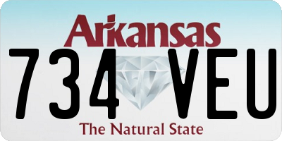 AR license plate 734VEU