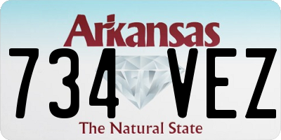 AR license plate 734VEZ