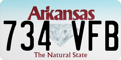AR license plate 734VFB