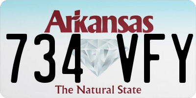 AR license plate 734VFY