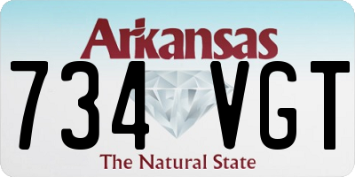 AR license plate 734VGT