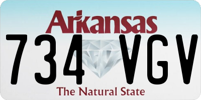 AR license plate 734VGV
