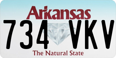 AR license plate 734VKV
