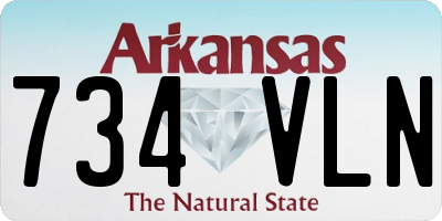 AR license plate 734VLN