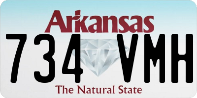AR license plate 734VMH