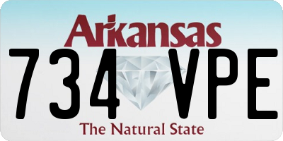 AR license plate 734VPE
