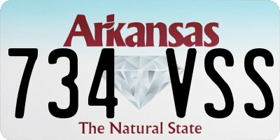 AR license plate 734VSS