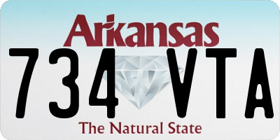 AR license plate 734VTA