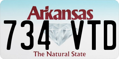 AR license plate 734VTD