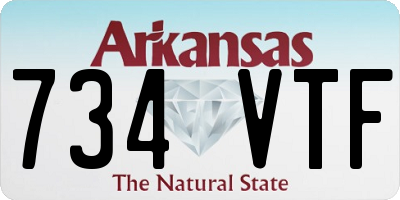 AR license plate 734VTF