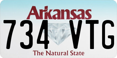 AR license plate 734VTG
