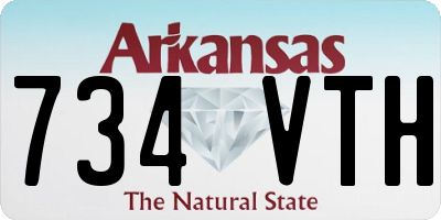 AR license plate 734VTH