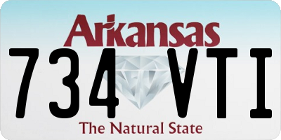 AR license plate 734VTI