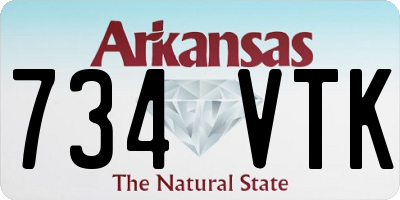 AR license plate 734VTK