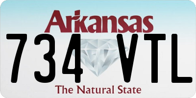 AR license plate 734VTL