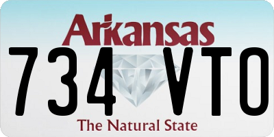 AR license plate 734VTO