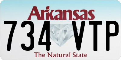 AR license plate 734VTP