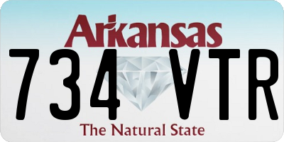 AR license plate 734VTR