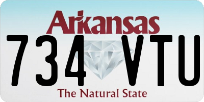 AR license plate 734VTU