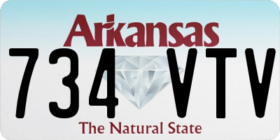 AR license plate 734VTV