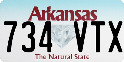 AR license plate 734VTX