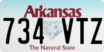 AR license plate 734VTZ