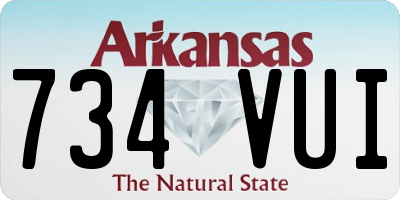 AR license plate 734VUI