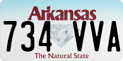 AR license plate 734VVA
