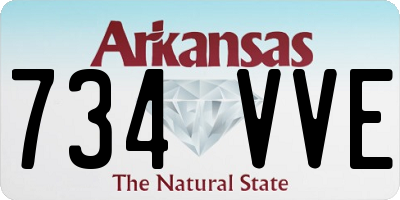 AR license plate 734VVE