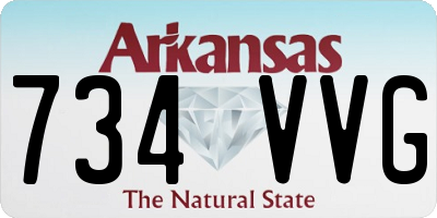 AR license plate 734VVG