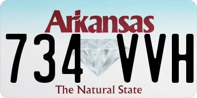AR license plate 734VVH