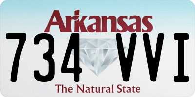 AR license plate 734VVI