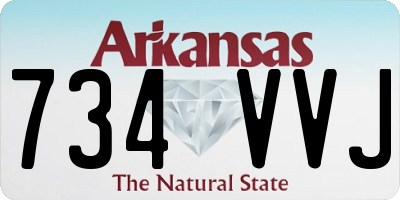 AR license plate 734VVJ