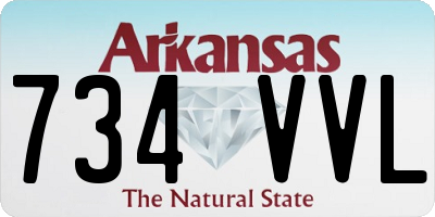 AR license plate 734VVL