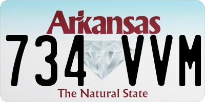 AR license plate 734VVM