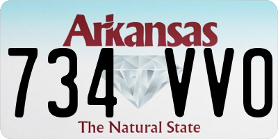 AR license plate 734VVO