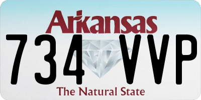 AR license plate 734VVP