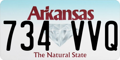 AR license plate 734VVQ