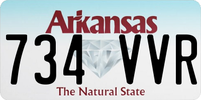 AR license plate 734VVR