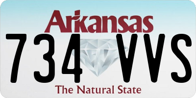 AR license plate 734VVS