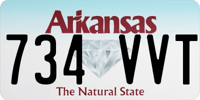 AR license plate 734VVT