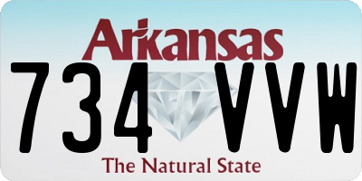 AR license plate 734VVW